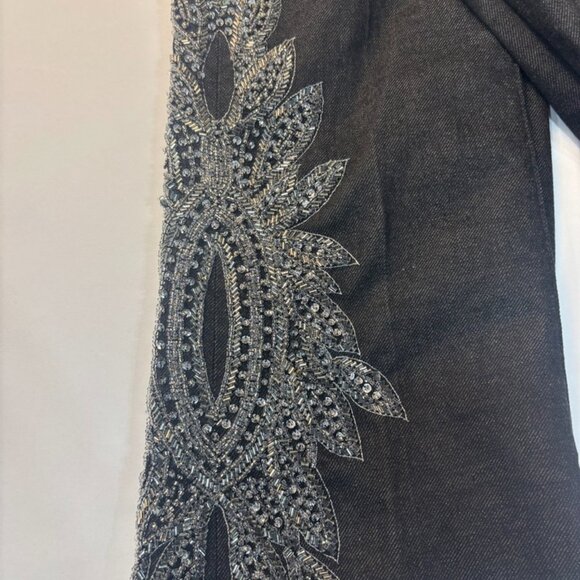 Ralph Lauren Black Label Heavy Leg Sequin Beaded Beads Size 28 - Picture 7 of 12